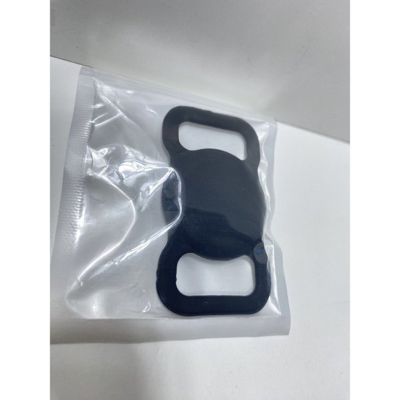 Black Dog Collar Air Tag Holder Case Silicone Brand New - Picture 5 of 6